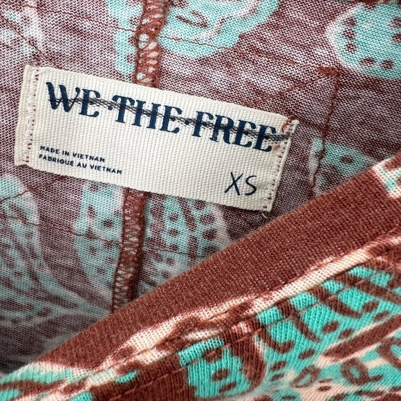 We The Free Nina Printed Floral T-Shirt In Brown Combo - Picture 4 of 6